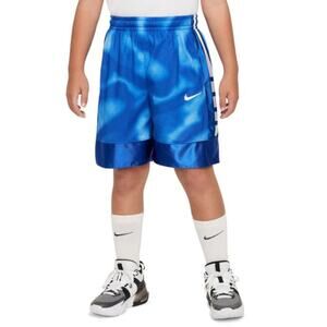 Nike Dri-Fit Elite 23 Big Kids' Basketball Shorts Blue White Boys' Size Large